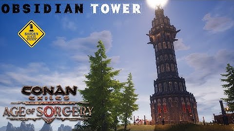 Conan Exiles: Obsidian Tower (Speed Build/ No mods)