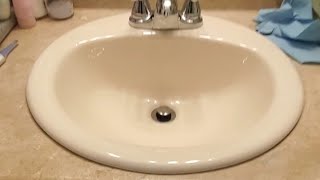 Replacing a drop in bathroom sink with another drop in sink