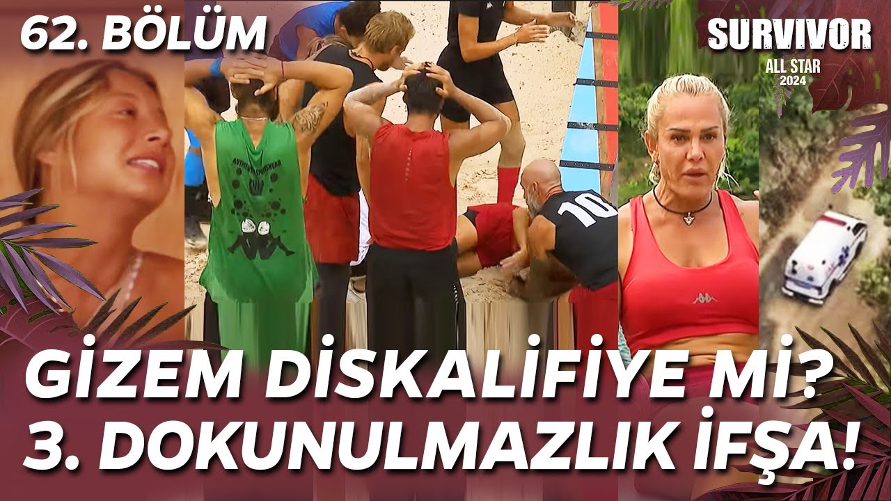 SURVIVOR ALL STAR 2024 GİZEM DİSKALİFİYE Mİ? 3. DOKUNULMAZLIK KAZANAN