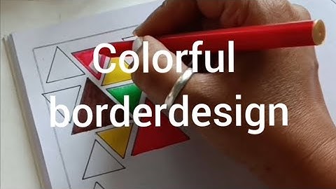 Colorful borderdesign @rangallyritu#borderdesign #borderpattern #borderart #frontpagedesign #art