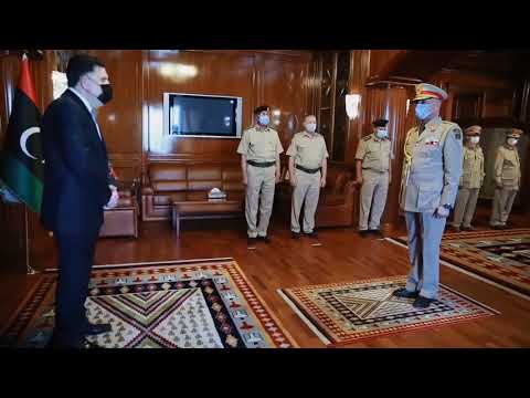 تنصيب رئيس الأركان الجديد الفريق أول الركن محمد الحداد