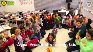 Hino da Fruta 2014/2015:1ºA,1ºB,2ºA,2ºB,3ºA,3ºB,3ºC;Centro Escolar V.P.A.; Vila Real