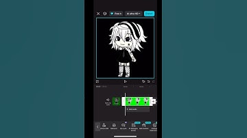 HOW TO GREEN SCREEN IN ibisPaint c and CapCut #gacha #games #animegame#INEEDHELP