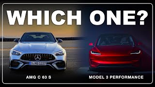 TESLA MODEL 3 PERFORMANCE vs MERCEDES AMG C 63 S