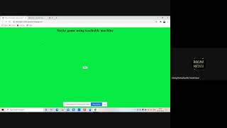 Snake_Game by teachable machine