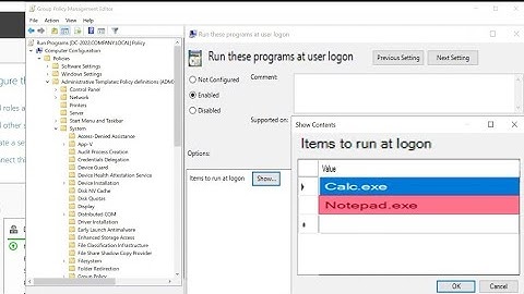 How to Automatically Run Programs at User Logon Using Group Policy Windows Server 2022