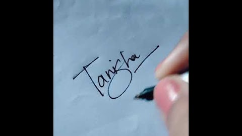 Tanisha name signature ☺️ idea.