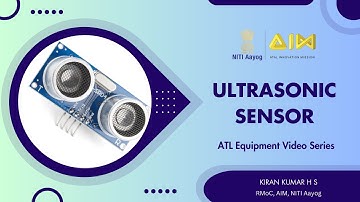 What is a Ultrasonic sensor || ATL Equipment Video Series