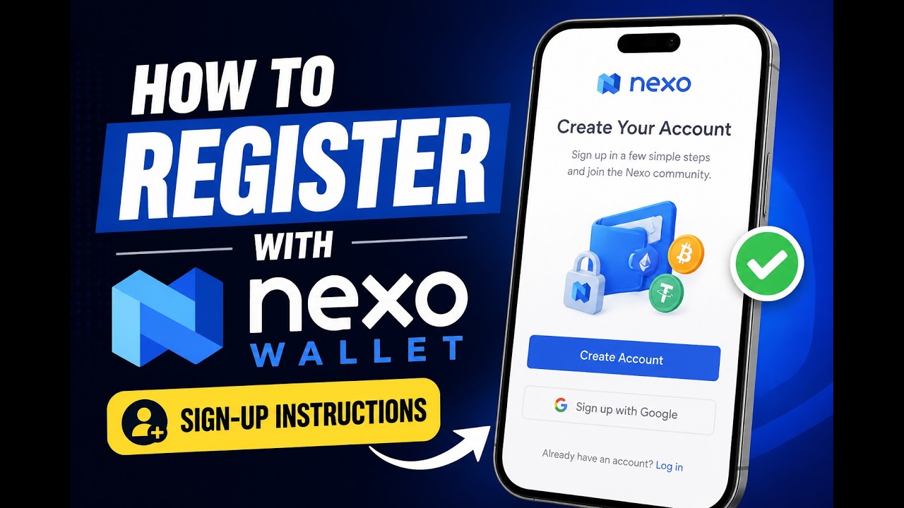Registration Sign R How to register with Nexo Wallet - Sign-Up Instructions - YouTube