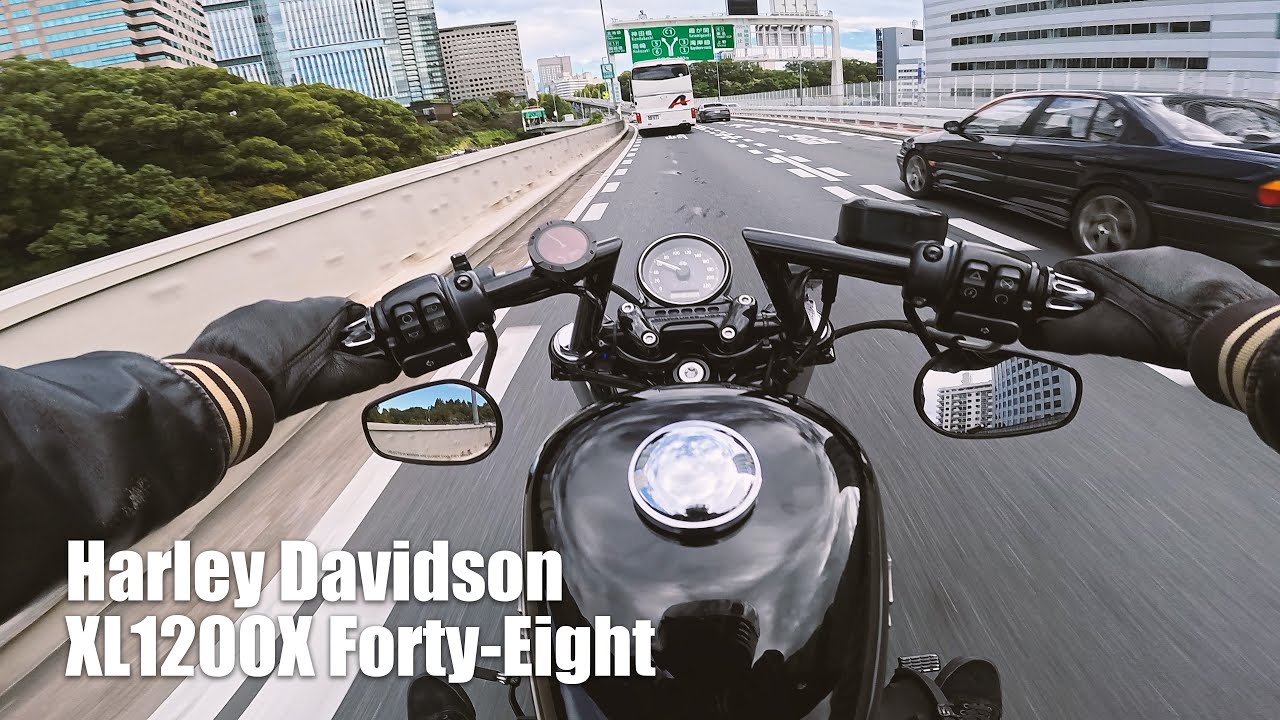 Harley-Davidson XL1200X Day Ride in Tokyo｜Pure Exhaust Sound