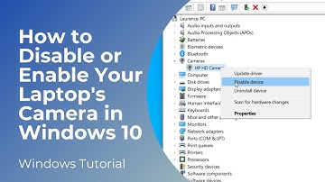 How to Disable/Enable Your Laptop