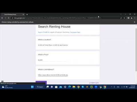 Google Form Bot with Selenium - Tkinter GUI Application