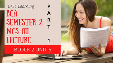 MCS-011 | BLOCK-2 UNIT 6  |ARRAY | Advantages disadvantages of Array