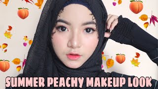 SUMMER PEACHY MAKEUP TUTORIAL | KEKE SHABILA