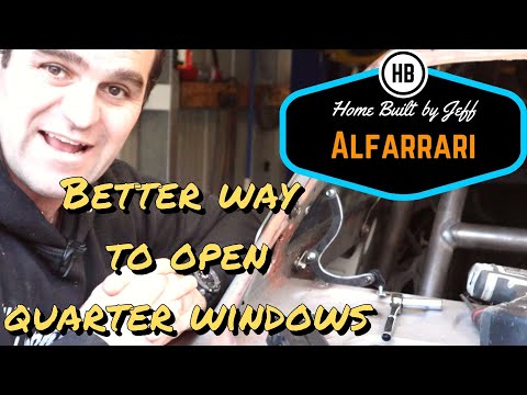 Better quarter window opener - Ferrari engined Alfa 105 Alfarrari build part 99
