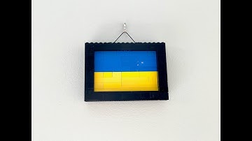 Lego Speed Build of Ukrainian Flag