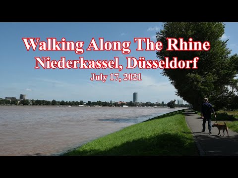 Walking Along The Rhine In Niederkassel, Düsseldorf - July 17, 2021