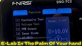 FNIRSI DSO-TC2 Oscilloscope, Component Tester, DMM, PWM