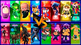 Tiles Hop EDM Rush - Pomni x Jax vs Cocomelon vs Skibidi Toilet vs Paw Patrol vs Sonic