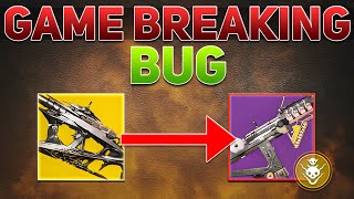 GAME BREAKING Weapon Bug (Legendary Weapons with Exotic Perks) | Destiny 2 Season of the Witch