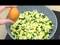 Schneiden Sie einfach die Zucchini und fügen Sie die Eier hinzu! neues frühstücksrezept #93