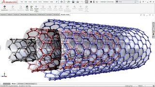 Exercise 62: How to make 'Carbon Nanotubes' in Solidworks 2018
