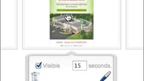 Slide Settings Info Bubble