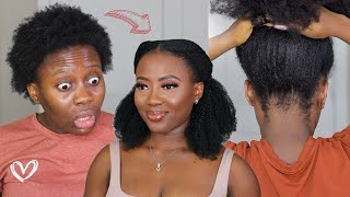 Wow! NO Wig, NO Crochet | DIY Microlinks On 4c Natural hair Install | Curls queen