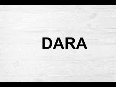 How To Pronounce Dara