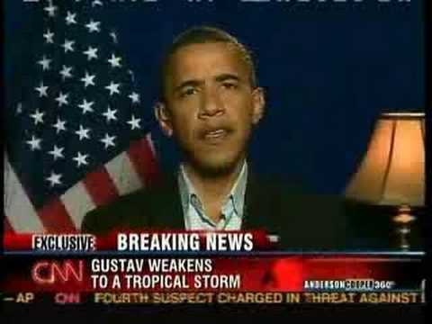 Obama on CNN on Hurricane Response and His Experie...