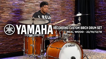 Yamaha Recording Custom Birch Drum Set 22/10/12/16 - Real Wood (RC2JF40JRW)