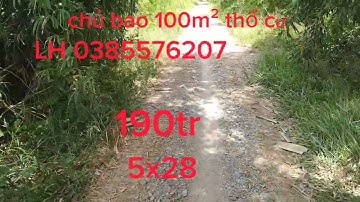 bán đất nền xã Mỹ Hòa tháp Mười Đồng tháp 5x28 có 100m² thổ cư giá 190tr LH 0385576207