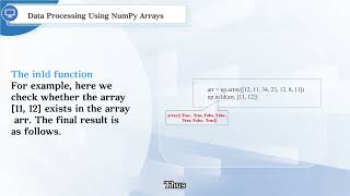 08 Data Processing Using NumPy Arrays