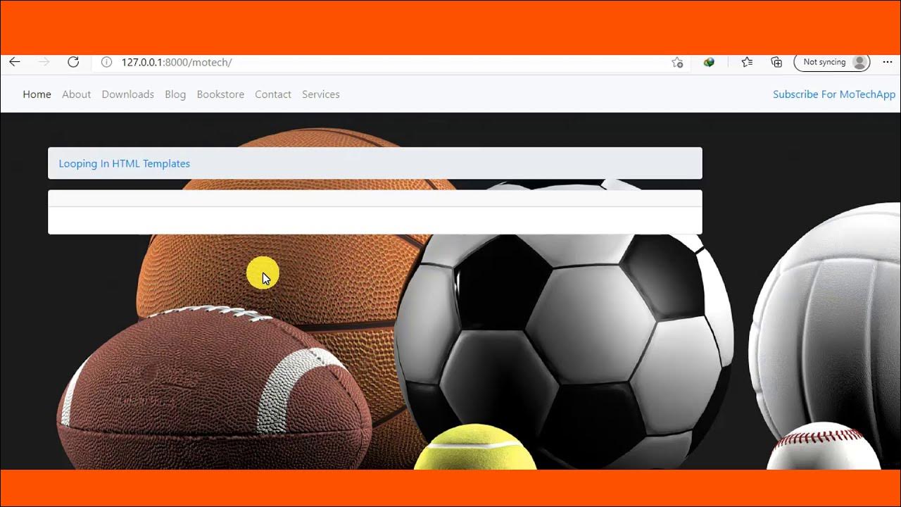 Django for loop in HTML template page YouTube