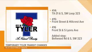 Temporary Tyler Transit Changes for the East Texas State Fair