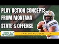 Dominant play action passing concepts from montana states offense