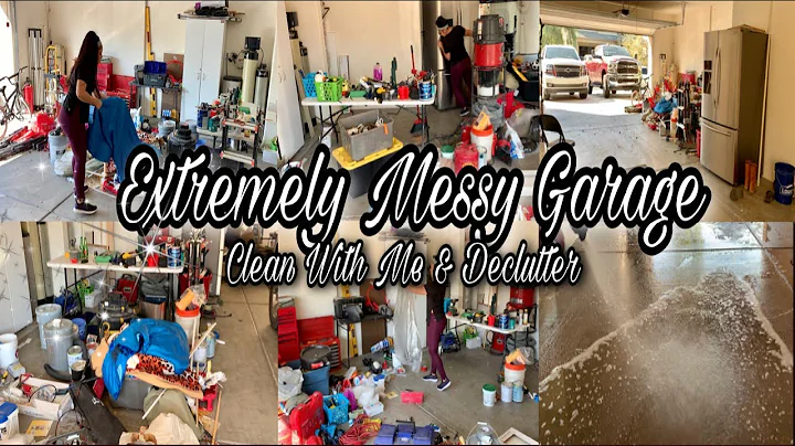 MASSIVE CLEAN WITH ME EXTREME GARAGE DECLUTTER BEFORE & AFTER 2020 FALL CLEANING MOTIVATION