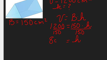 Finding the height of Triangular Prisms when Volume is known