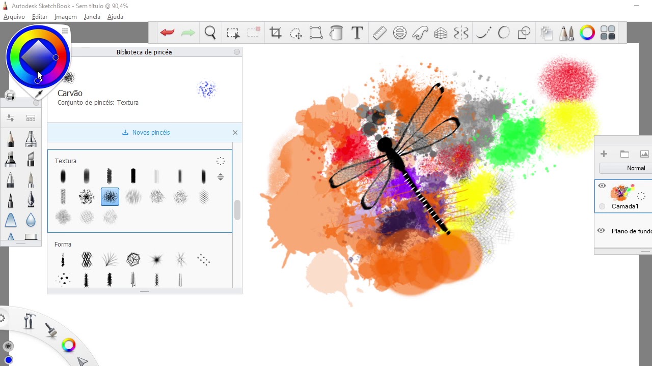 Usando o SketchBook Software gratuito de desenho excelente YouTube