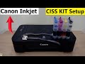 CISS Kit Installation in Canon INKJET Printer | How to setup Ciss Kit in Canon TS207 & TS307 Printer