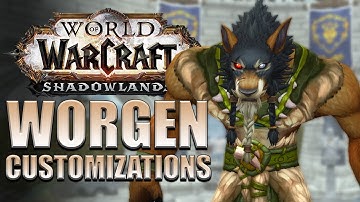 NEW Worgen Customization Options | Shadowlands Alpha