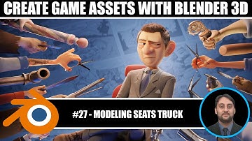 Blender Game Assets Modeling Course For Unity Game Engine | #27 Seats modeling