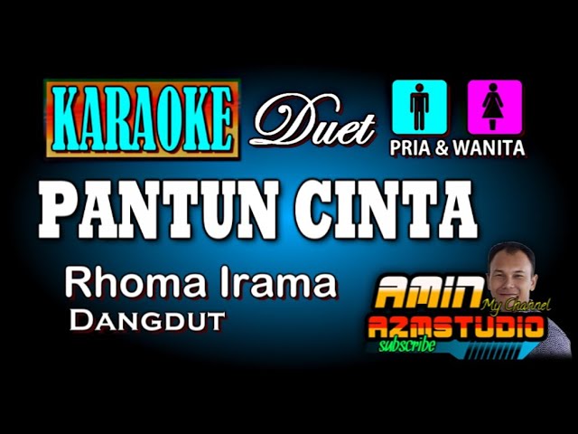 PANTUN CINTA Rhoma Irama KARAOKE Nada DUET class=