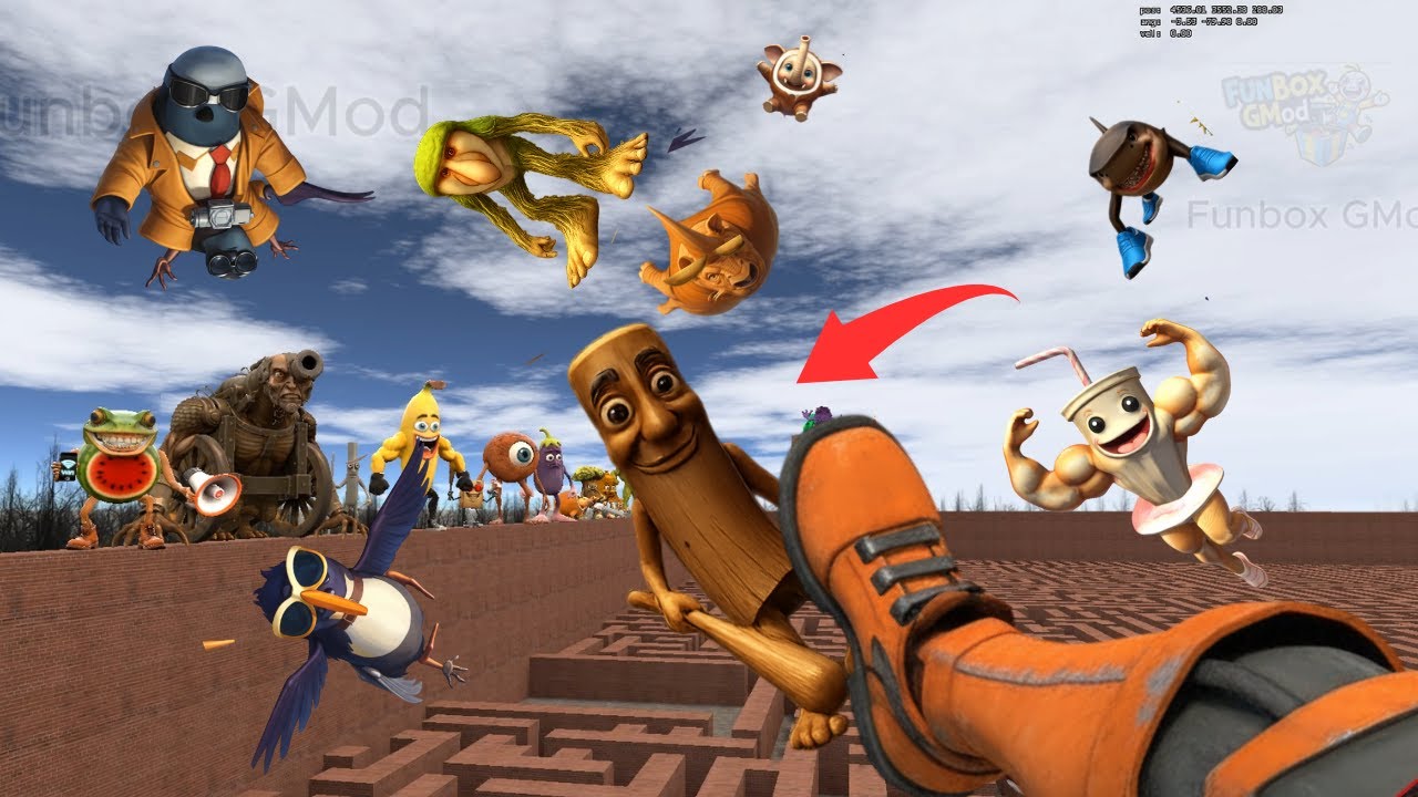 Big Maze Spartan Kicking ALL Brainrot Italian Memes in Garry's Mod! #garrysmod #gmod #nextbot