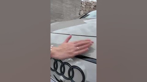 Unexpected way to open the new Audi A6 e tron Frunk 😮! #shorts
