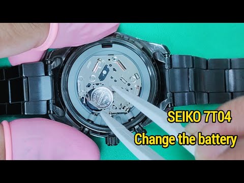 How to change a Seiko watch battery and AC Reset. - YouTube
