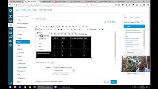 Canvas - Making an Accessible Table