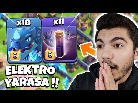 ELEKTRO YARASA ORDUSU !! (Çok Güçlü !!) - Clash Of Clans