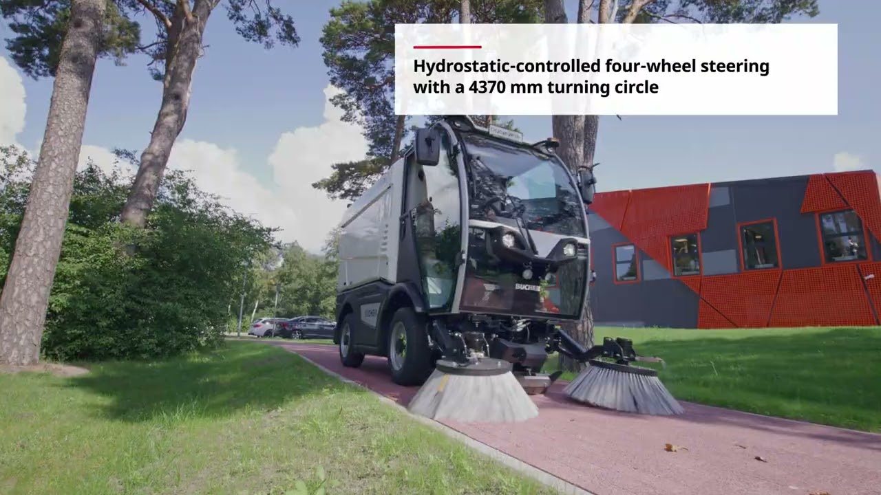 CityCat VR17e | The Fully Electric Subcompact Sweeper Redefining Urban Cleaning | Bucher Municipal