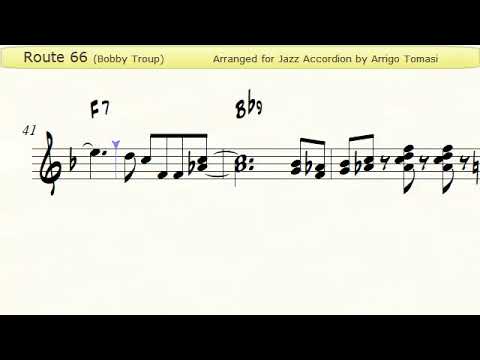 Route 66  - Jazz Accordion Sheet music